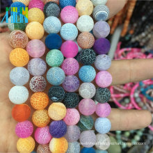 Bulk Stock 12MM Natural Round Loose Round Mixed Natural Weathering Agate Gemstone Matte Gemstone Beads